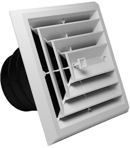 RectorSeal TRUaire Grille/Damper 81914 Plastic Ceiling Diffuser