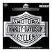 Harley-Davidson Bar & Shield Chrome Large Decal, Large Size Sticker D3024C