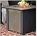 Best Top Selling Propane Gas Fire Pit Table With Cover Lid Patio Deck Porch Pool Outdoor Heater- Beautiful UV Resistant Finish- Powerful Heating 50,000 BTU Contemporary Lovely Beautiful