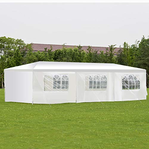 oldzon 10'x30' Canopy Party Wedding Tent Heavy Duty Gazebo Cater Event W/Side Walls with Ebook