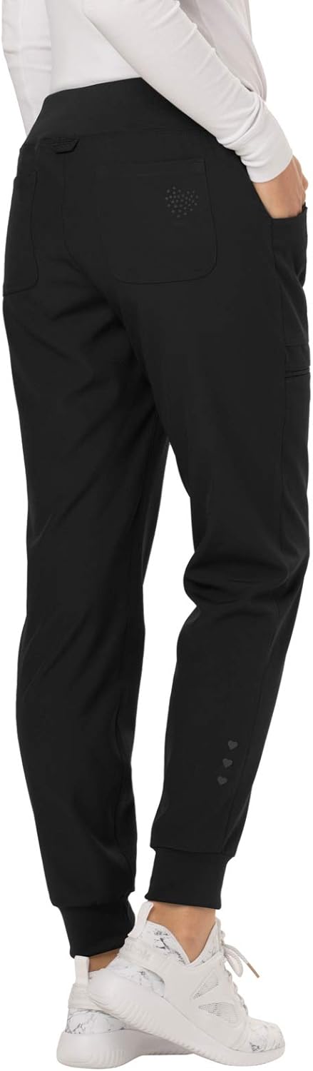 HeartSoul Break On Through Low Rise Scrub Jogger Pant HS030: Clothing