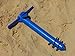 ABP Digital Beach Umbrella Sand Anchor ~ Fishing Pole Holder ~ Tents ~ Canopies ~ Flags ~ Pet Leash Holder (Blue)