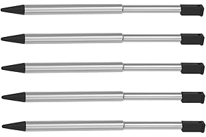 SING F LTD 5pcs Extendable Metal Stylus Compatible with Nintendo 3DS Gaming Console