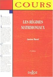 Les  régimes matrimoniaux