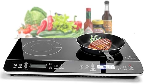 Duxtop 9620ls Lcd Portable Double Induction Cooktop 1800w Digital