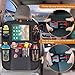 Car Back Seat Organizer Protector - JALIELL Car Organizer Back Seat with 10” Touch Screen Tablet Holder + 5 Storage Pockets Car Organizer Great Travel Accessories for Kids Toddlers Toys