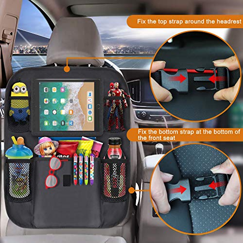 image for Car Back Seat Organizer Protector - JALIELL Car Organizer Back Seat wi