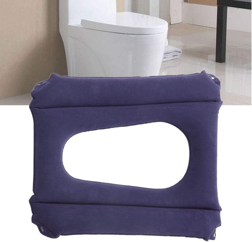 Inflatable Toilet Seat Cushion with Air Pump, Portable Wheelchair Chair