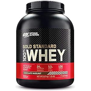 Optimum Nutrition 100% Whey Gold Standard, Chocolate & Hazelnut, 5lbs
