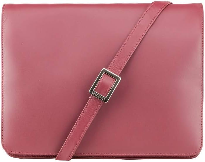 Womens Visconti Soft Leather Multi Compartment Messenger Organizer Mobile Tab ipad kindle flap over bag.
