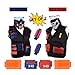 [2 Pack 2020 Newest] DoitY Kids Tactical Vest Kit for Nerf Guns N-Strike Elite Series with Refill Darts, Dart Pouch, Reload Clips, Tactical Mask, Wrist Band and Protective Glasses for Boys Toy Gun War