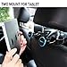 MEIDI Magnetic Headrest Mount, Universal Phone Holder, Car Backseat Hanger Hook Organizer Compatible With All Smart Phones Tablets GPS and eReaders (Blue-2Pack)