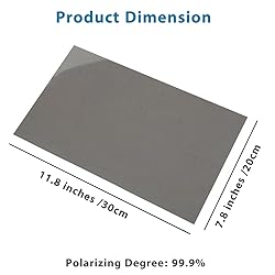 Circular Polarizers Film Non-Adhesive 11.8x7.8