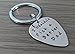 Charm.L Grace Father's Keychain Quote Guitar Pick I couldn't Pick a Better Dad Fathers Day Gift