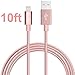 Lightning Cable, JOOMFEEN Nylon Braided Extra Long 10ft USB Syncing and Charging Cable Cord Charger for Apple iPhone se/7/7 plus/6 plus/6s plus/6/6s/5/5S/5C, iPad 4, iPad Air 1/2, iPad Mini, iPod