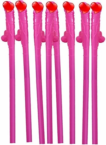 Bachelorette Straws - Bachelorette Drinking Straws - Bachelorette Party Straws - Reusable Pink Straws