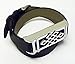 BSI Double Wrapped Black Leather Replacement Bracelet with New Unique Design Silver Metal Housing for Fitbit Flex Smart Band