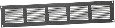 EUROPLAST 500x100mm Galvanised Metal Air Vent Grille Cover with Insect Mesh