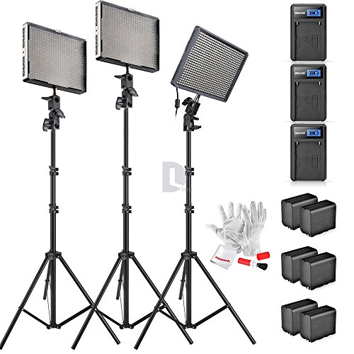 Aputure amaran al-528kit(al-528s + al-528w*2) 528 led v…