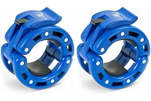 IRON BULL STRENGTH Olympic Barbell Clamps (Pair) – Locking 2" Olympic Size Weight Collars - Quick Release Collar Clips – Bar Clamps Great for Weight Lifting, Olympic Lifts and Strength Training