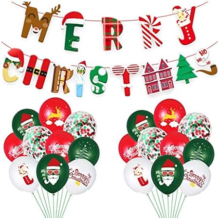Amazon Lumierechat クリスマス 飾り付け 飾り バルーン 風船 ガーランド セット メリークリスマス サンタ 子供 赤 A B9758 小人セット 風船 バルーン おもちゃ