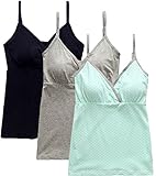 Nursing Tank Tops, Maternity Nursing Bras Camisole Pajamas For Breastfeeding