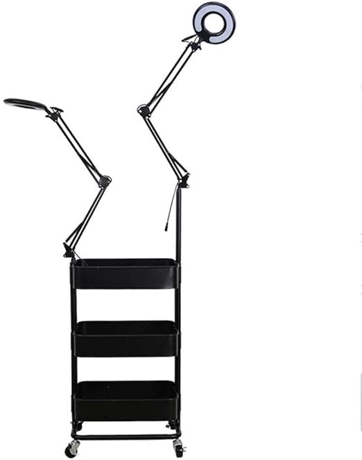 DIELUNY LED-Lupe Stehlampe, Klapplichtmast 16W Touch Dimming