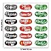 WAVEJOE Football Face Temporary Tattoos, Football Party Favor Supplies for Super Bowl Birthday Party Decoration（6 Sheets）