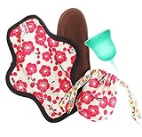 SckoonCup Menstrual Cup and Organic Cotton Pad Set - Harmony Size 1