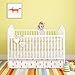 BROLEX Crib Bed Skirt Pleated,Neutral Organic Cotton, Nursery Crib Bedding for Baby Girls Boys,14