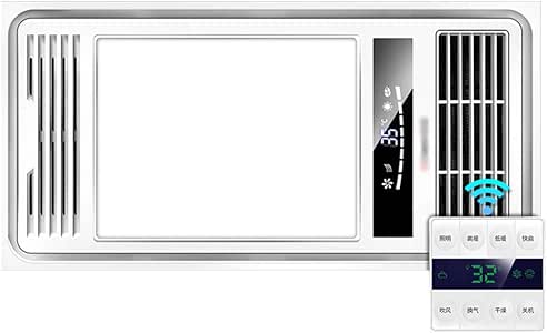 GXFC Baño Incorporado Combo Techo de luz de Ventilador de Calefactor