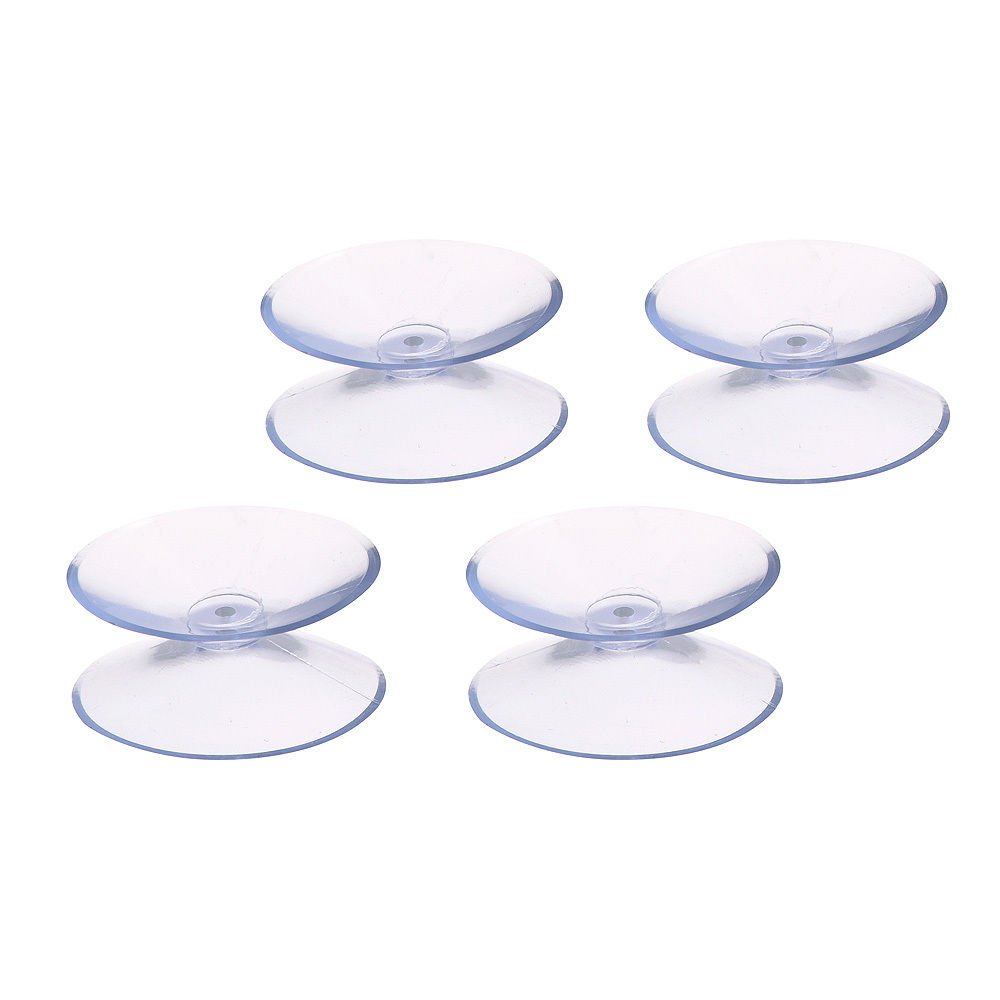 ORYX 5390170 Double Transparent Suction Cup (Bister 4 Pieces), Multicoloured, Single