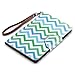 ULAK iPad Mini Case for iPad Mini 3/2 / 1, Lightweight Synthetic Leather Rotating Stand Protective Case Smart Cover with Multi-Angle Viewing for Apple iPad Mini, Mini 2, Mini 3,Wave-Blue/Green