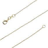 BEADIA Gold-Plated Bead Chains Necklace 45cm 4pcs with Lobster Clasp for DIY Jewelry Making Findings