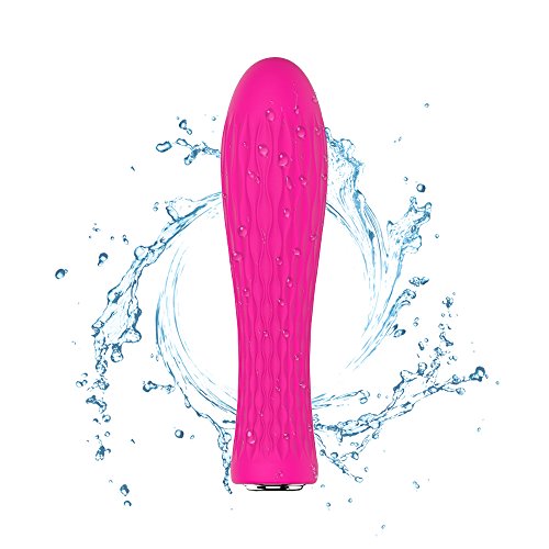Cordless Wand Massager by NALONE, 20x Multi-Speed Vibrations Rechargeable Body Massager Handheld, Portable Waterproof Therapeutic Massager for Muscle Aches and Personal Sports Recovery (Pink)