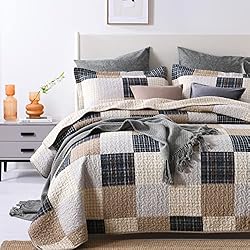 PANGUSHAN Quilts Set Queen Size,100% Cotton