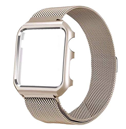 Get Apple Watch Series 4 Gold Stainless Steel Milanese Loop Pictures