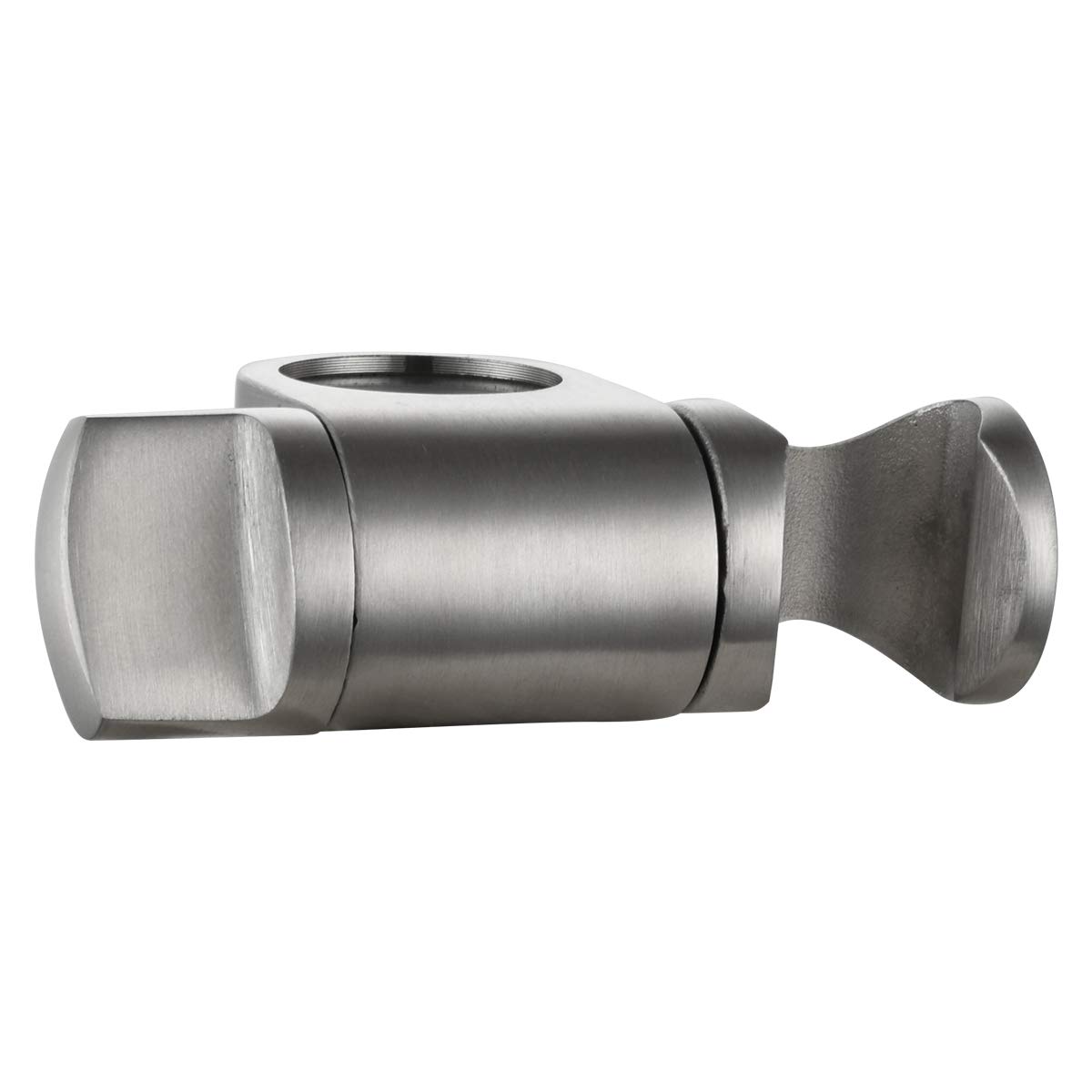 Photo 1 of Tecmolog Adjustable Shower Head Holder for 25 mm Slide Bar, Stainless Steel Shower Bar Slider Holder Replacement Part Brushed Nickel, ST35