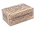 DharmaObjects Hand Carved Hindu OM Wooden Storage Box