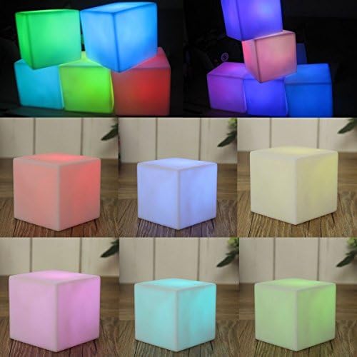 Party Table Centerpieces LED Color Changing Mood Cube Night Glow Lamp Light Gizmo Home Party Decoration