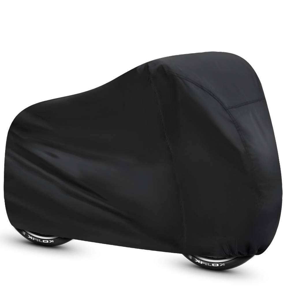 ALBOYI Bicycle Cover 190T Outdoor Waterproof Bike Cover Anti Dust UV Rain Cover for Mountain Road Electric Bike（Black）