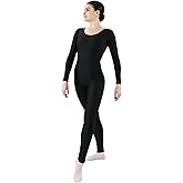 Danzcue Womens Long Sleeve Unitard Bodysuit Dancewear