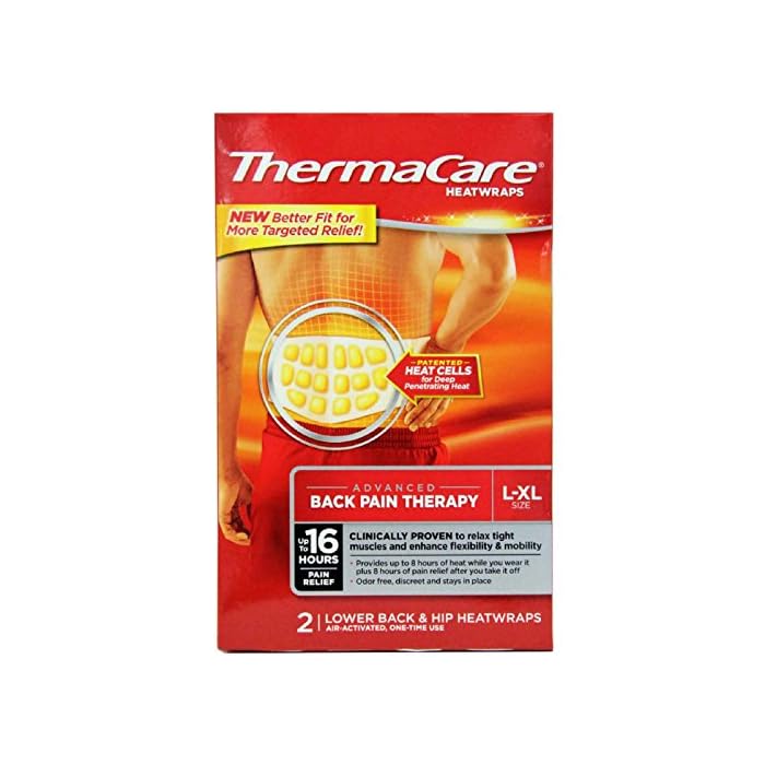 Thermacare Lower Back & Hip HeatWraps, L/XL, 8 Hour-2ct