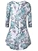 BAISHENGGT Women's Sleeveless Printed Flare Tunic Top X-Large Green Paisley