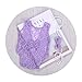 Newborn Infant Baby Photography Props Girls Lace Bow Vest Bodysuits Romper Photo Shoot Princess Clothes (Purple)
