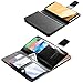 Samsung Galaxy S8 Case BENTOBEN Wallet Glitter Faux Leather Flip Case for Samsung Galaxy S8 Black