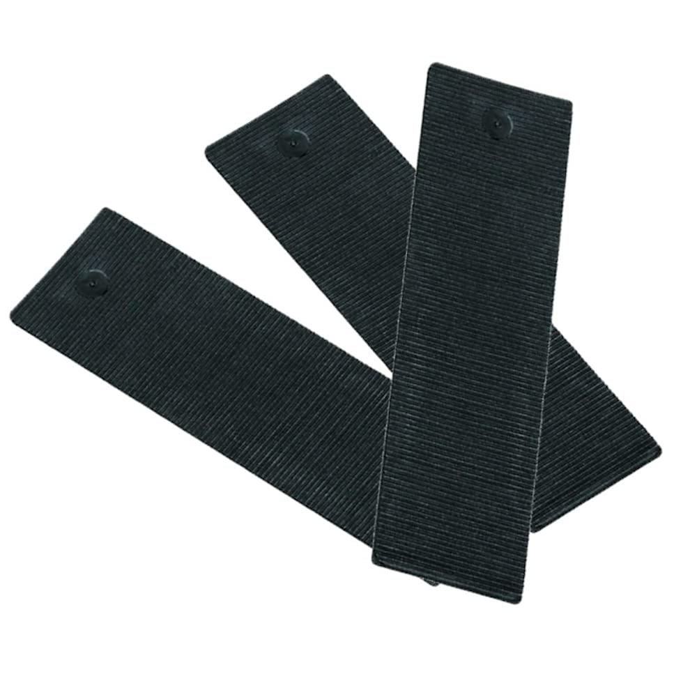 Merriway BH07796 (100 Pcs) Window Glazing Flooring Packer Shims, 100 mm x 24 mm x 2 mm, Black - Pack of 100 Pieces
