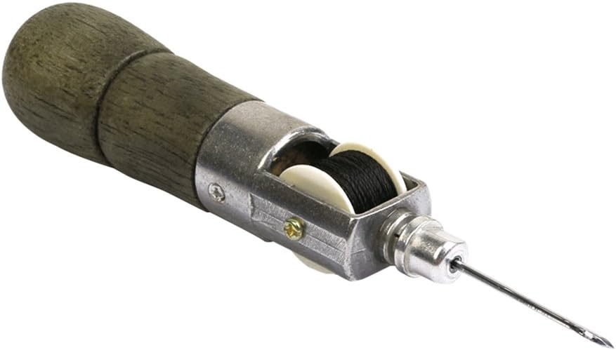 Сапожное шило полуавтомат. Шило для прошивки кожи. Ручная полуавтоматическая швейная машинка для прошивки обуви. Набор шила. Иглу замок.