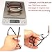 SOOLALA 3 Pairs Black Mini TR90 Folding Reading Glasses with Clip Holder Zipper Case 7 Strengths, +2.0D