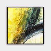 Framed Canvas Wall Art Abstract Color Painting Canvas Prints Home Artwork Decoration for Living Room,Bedroom - 16x16 inches